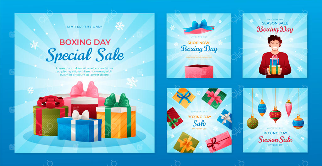 مجموعه پست‌های اینستاگرامی روز باکسینگ