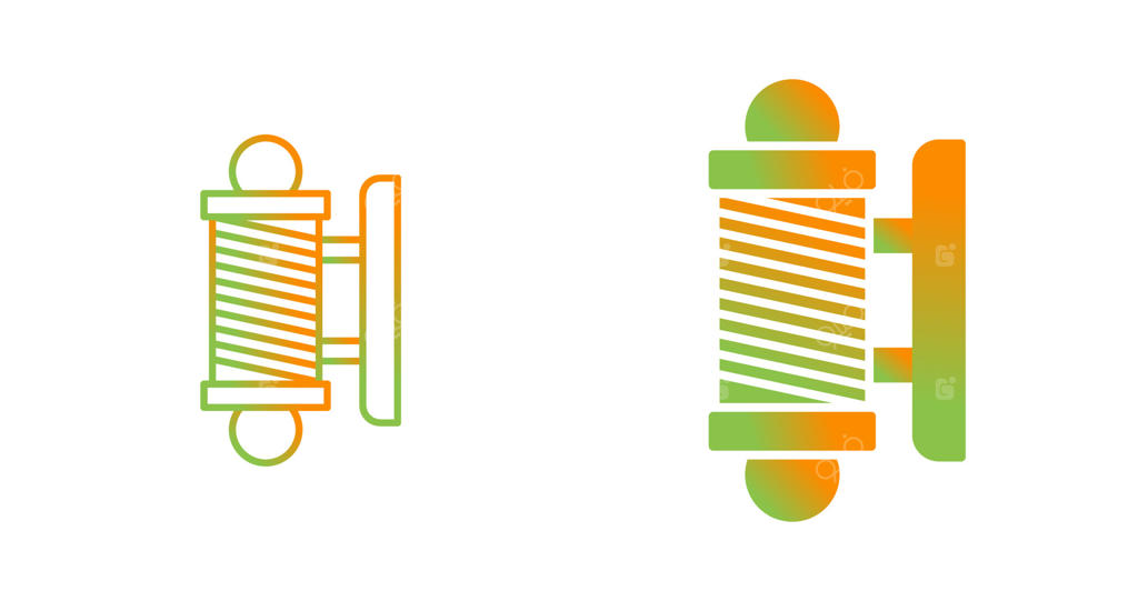 آیکون وکتور تابلوی آرایشگاه مردانه