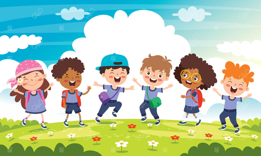 کودک شاد در حال مطالعه و یادگیری