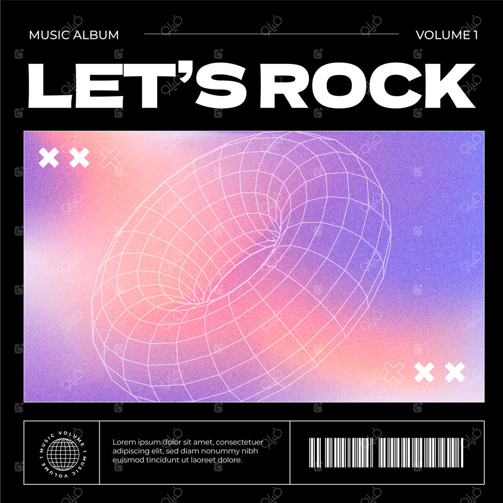 پترن سبک اسیدی با گرادیان رنگ