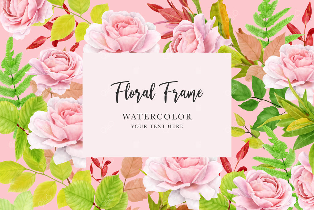 کارت دعوت عروسی با طرح گل‌های رز