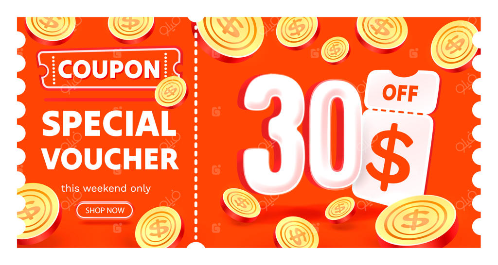 بنر ویژه: کوپن تخفیف و چک ۳۰ دلاری پیشنهاد ویژه وکتور