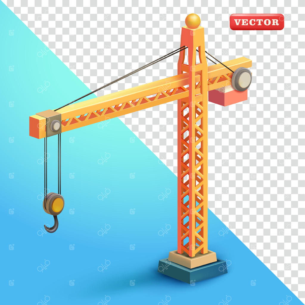 جرثقیل برجی سه‌بعدی: مناسب برای ساخت‌وساز، صنعت و عناصر طراحی