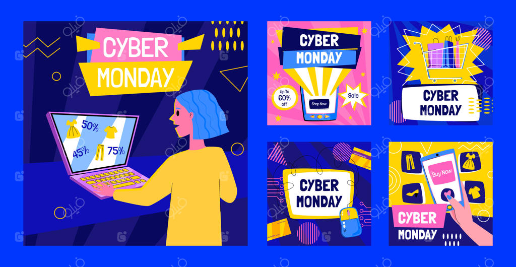 مجموعه پست‌های اینستاگرام برای سایبر ماندی