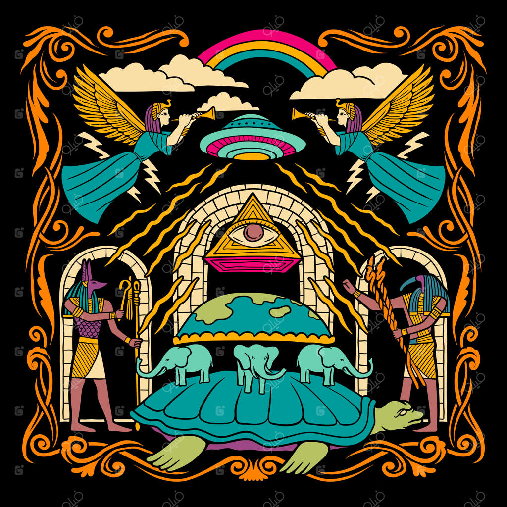 نقاشی‌ موجودات فضایی باستانی