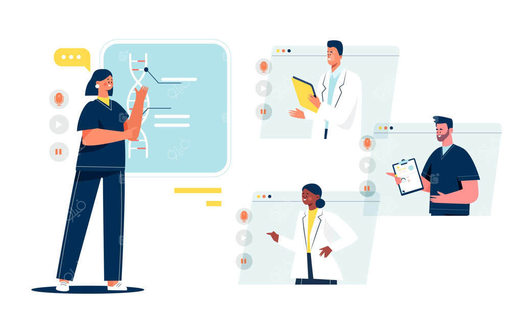 کنفرانس پزشکی آنلاین به صورت ارگانیک و فلت