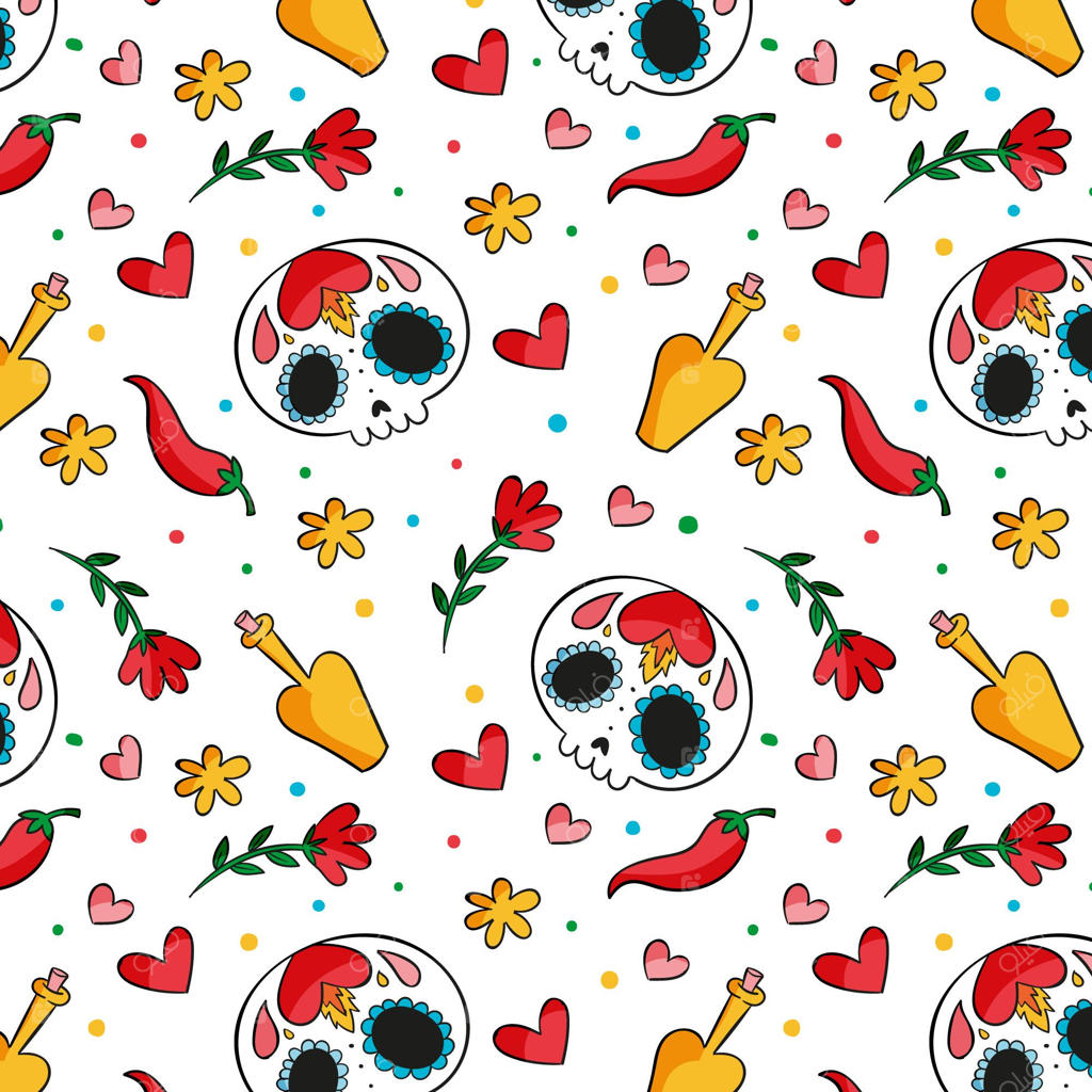 پترن طراحی دست‌ساز روز مردگان