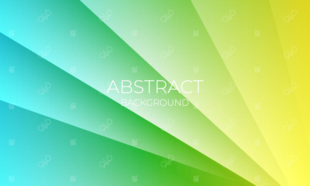 تصویرسازی مینیمال و رنگارنگ از ورزشکاران معلول در پس‌زمینه هندسی سبز و زرد