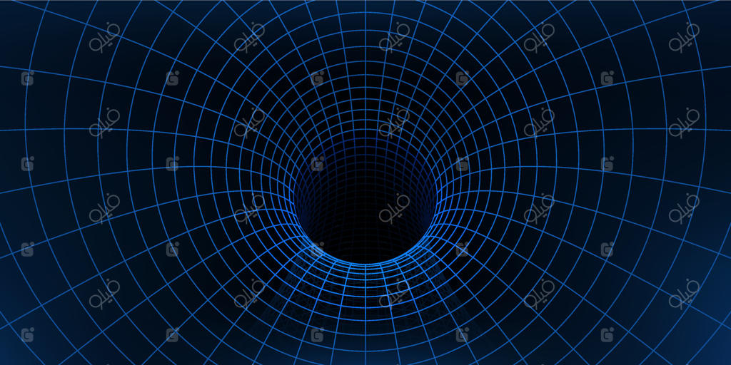 پس‌زمینه تونل شبکه‌ای، دهانه کرم‌چاله