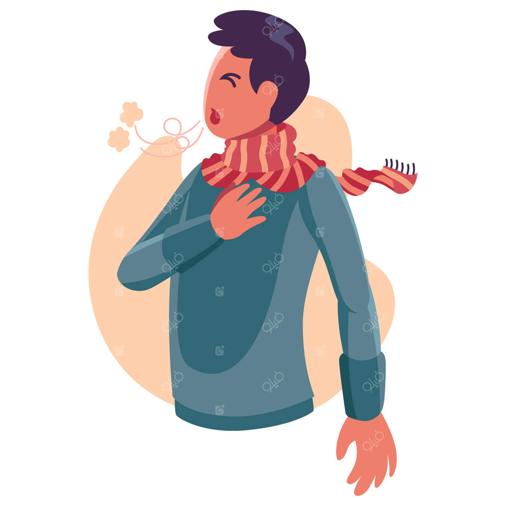 احساس تنگی نفس - تصویرسازی شخصیت ساده