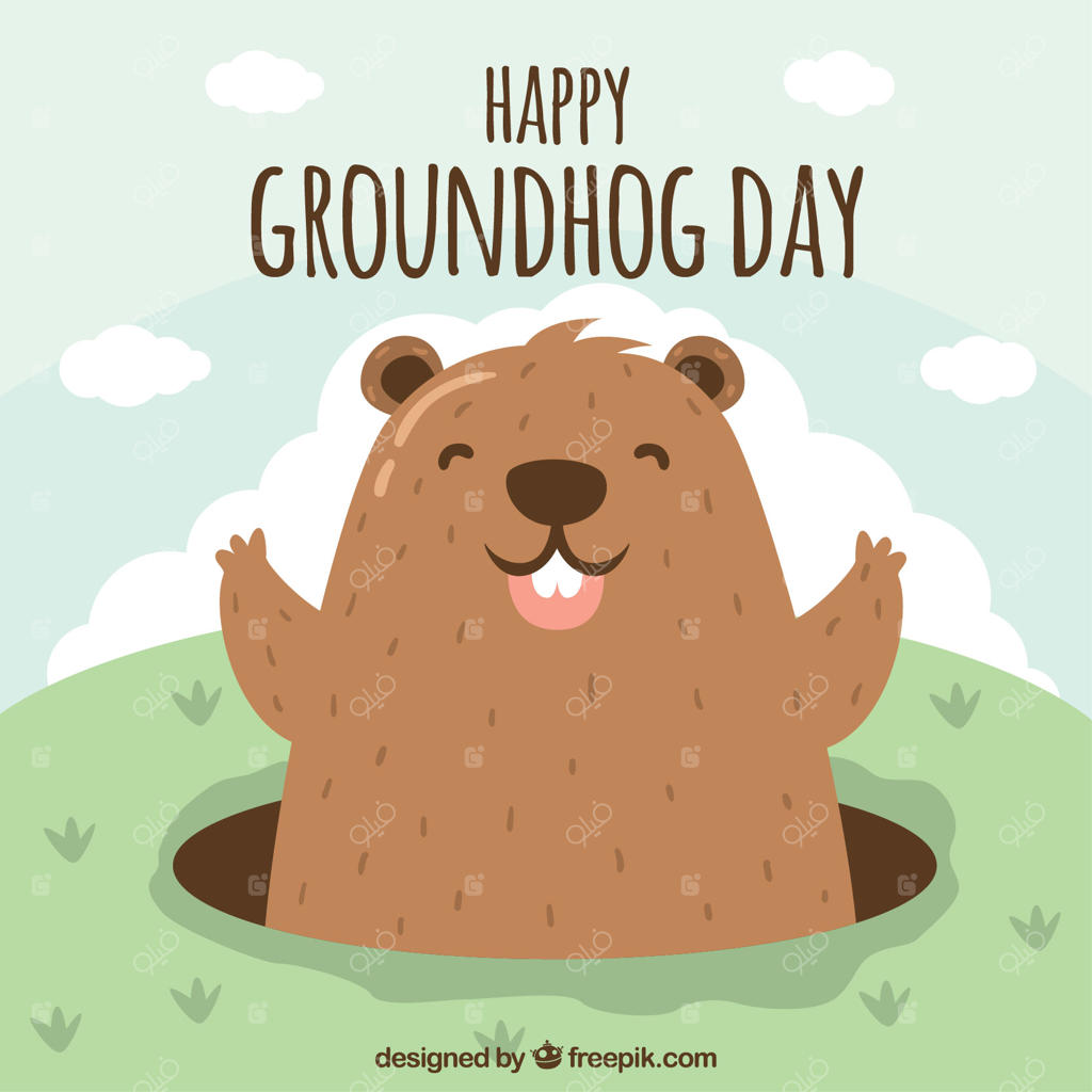 تصویرسازی شاد یک حیوان زیرزمینی