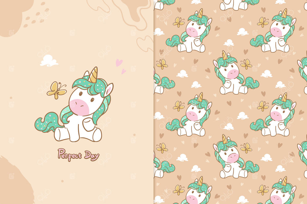 الگوی یکپارچه تک‌شاخ برای یک روز عالی