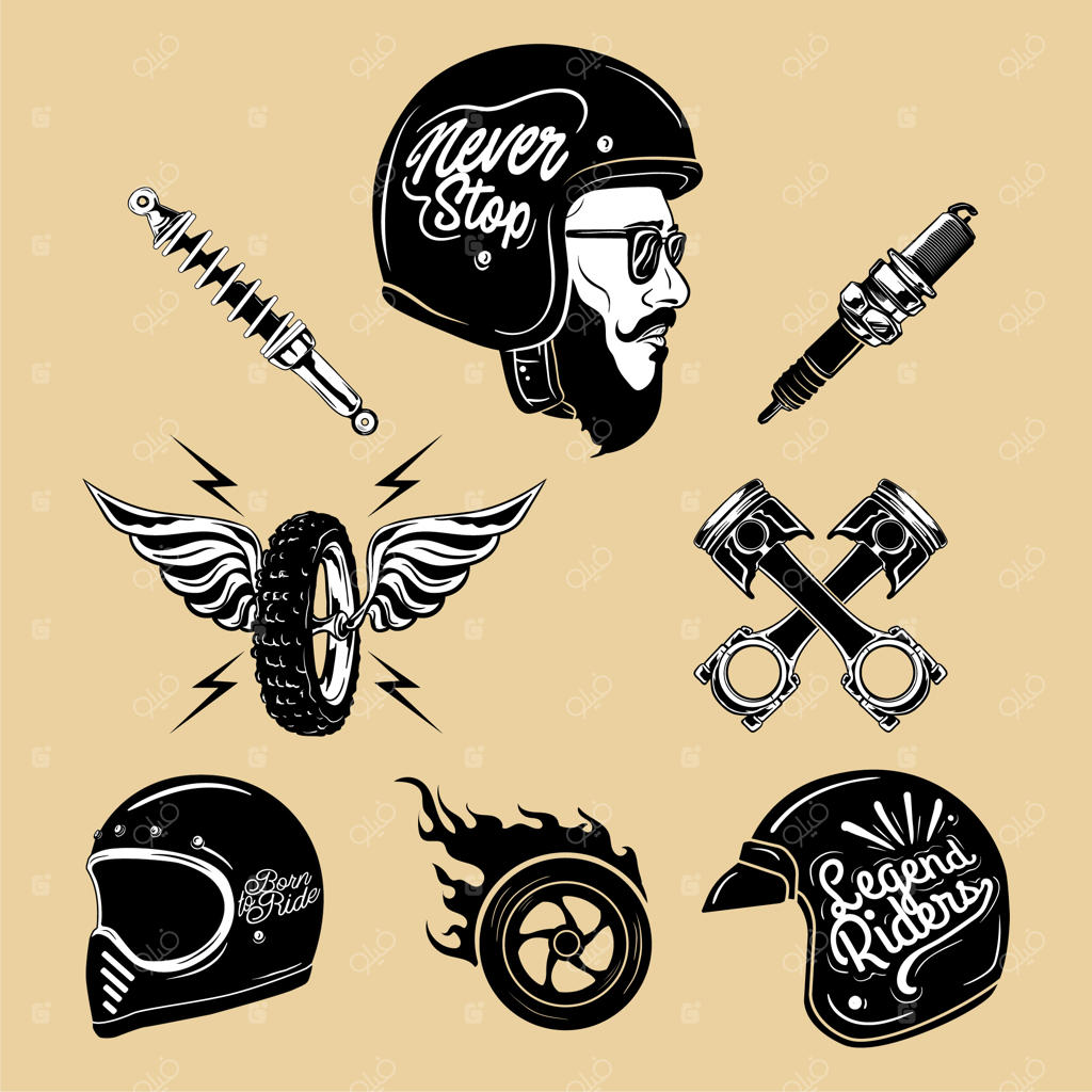 عنصر موتور سیکلت کلاسیک