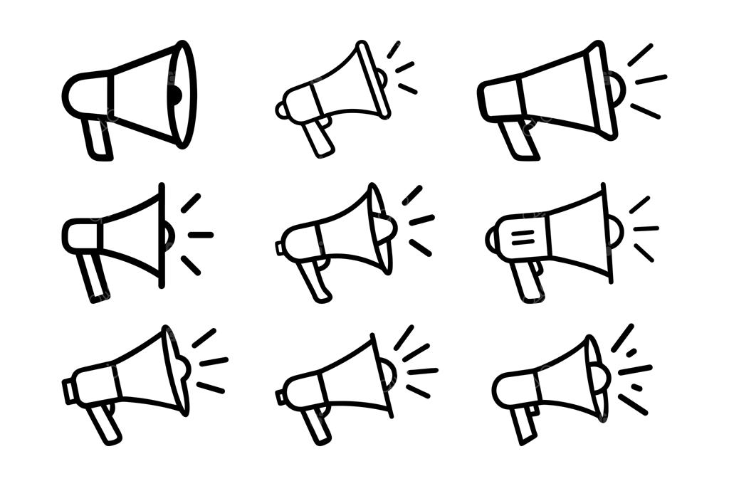 مجموعه تصویرسازی‌های دستی بلندگو