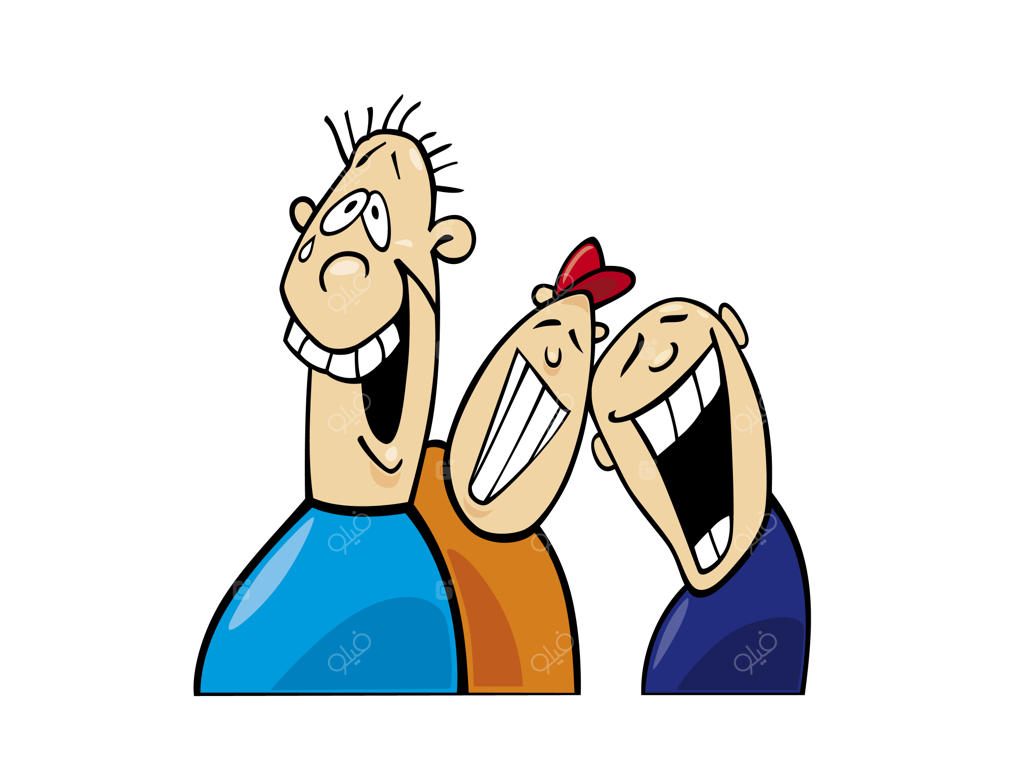 تصویر کارتونی دوستان خندان