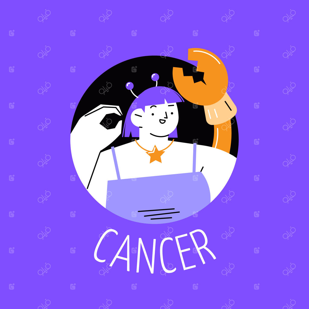 نقش دست‌کشیده لوگوی تخت برای زودیاک