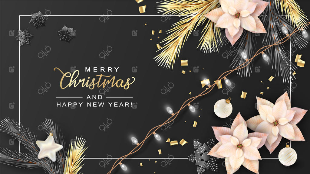 بنر واقعی کریسمس و سال نو