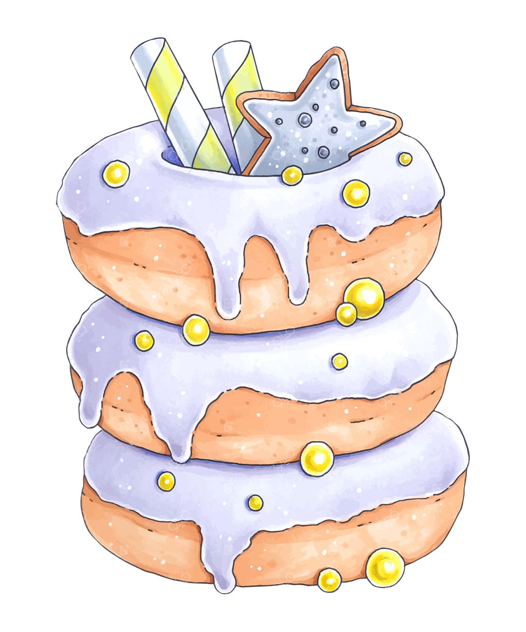 تصویرسازی دستی با دونات‌ها