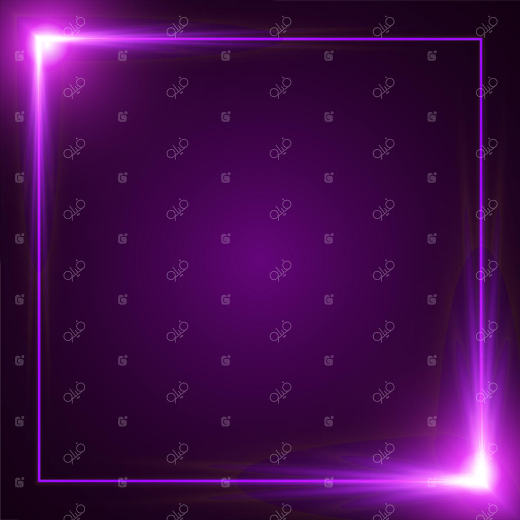 طراحی بنر با خطوط درخشان.