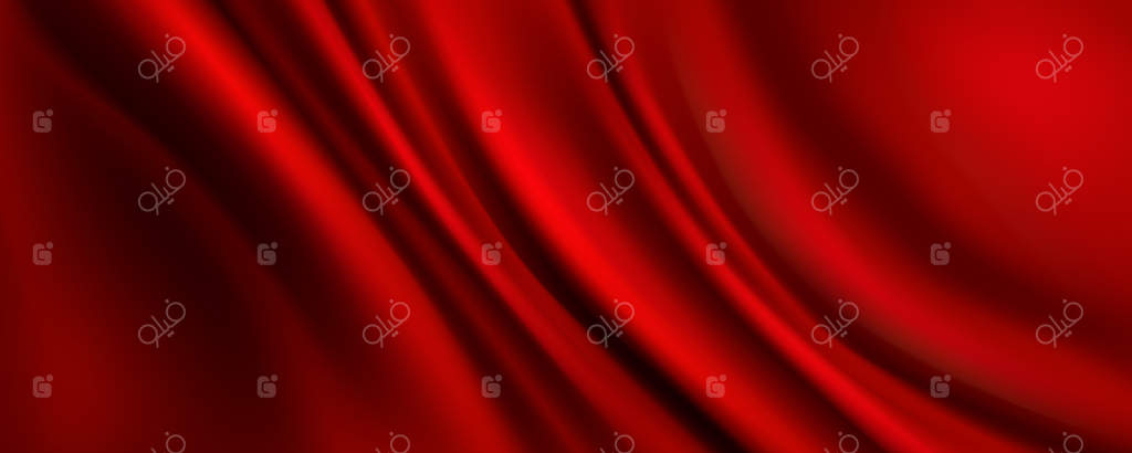 پس‌زمینه پارچه ابریشمی قرمز بافت لوکس پارچه