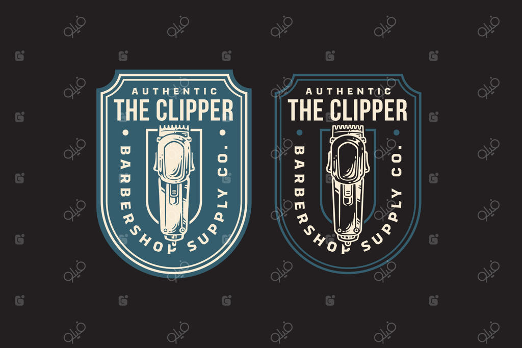 مجموعه طراحی لوگوی قدیمی و مدرن برای ابزار اصلاح، شامل کلیپر، تریمر و تجهیزات آرایشگری برای آرایشگاه، سلمانی، مدل مو، ریش‌تراشی، آرایش، هیپستر، جنتلمن‌ها و زیبایی