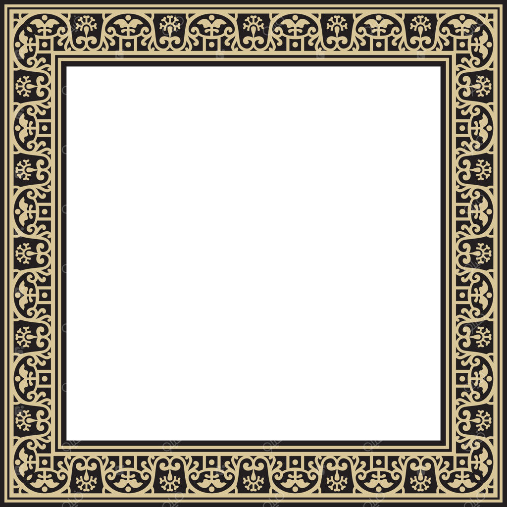 قاب طلایی با حاشیه سیاه، پمپئی. تزئین مستطیلی ناپلی. روم باستان.