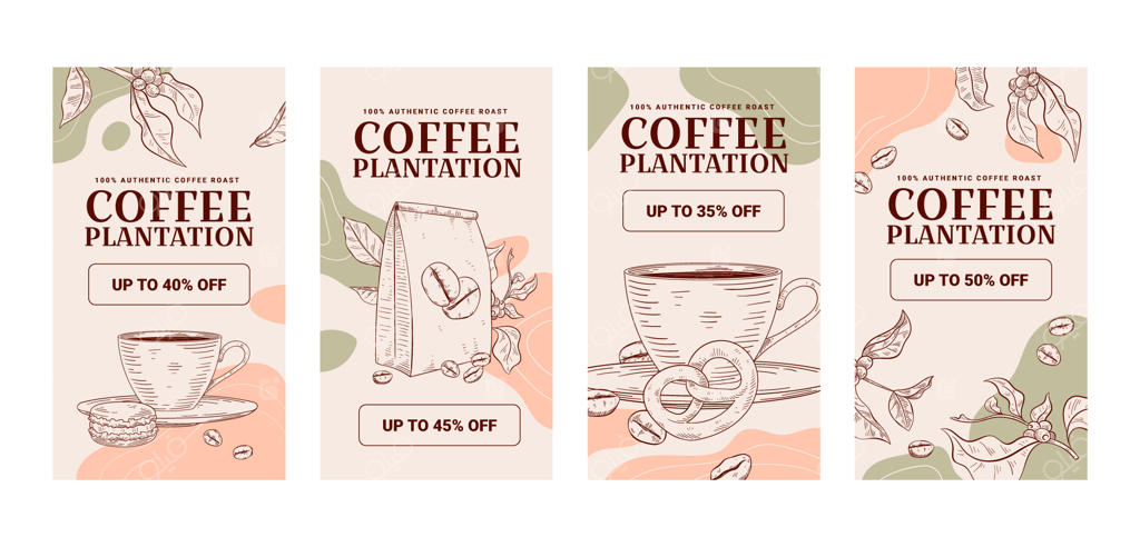 استوری‌های اینستاگرام از مزارع قهوه دست‌ساز