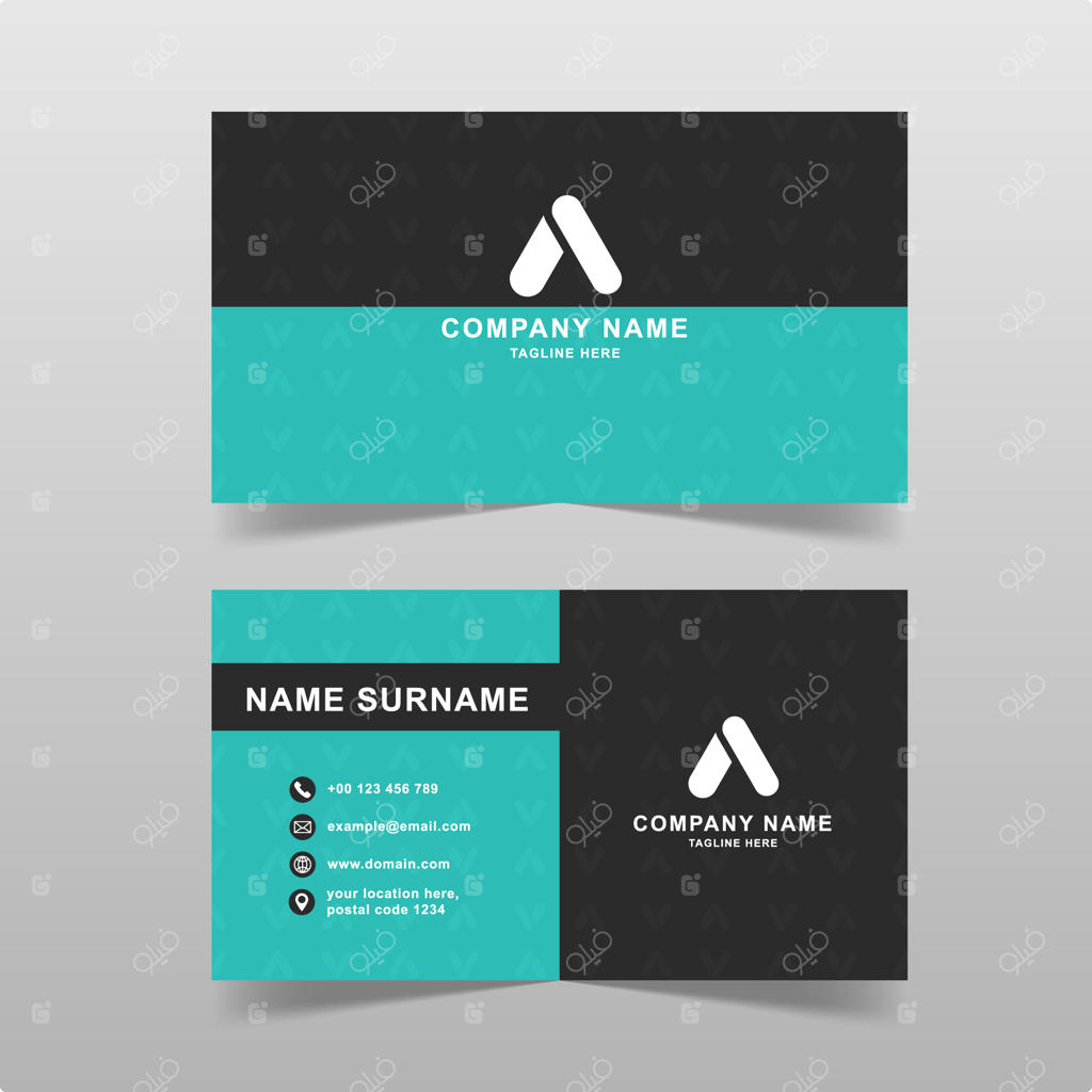 قالب وکتور کارت ویزیت مدرن