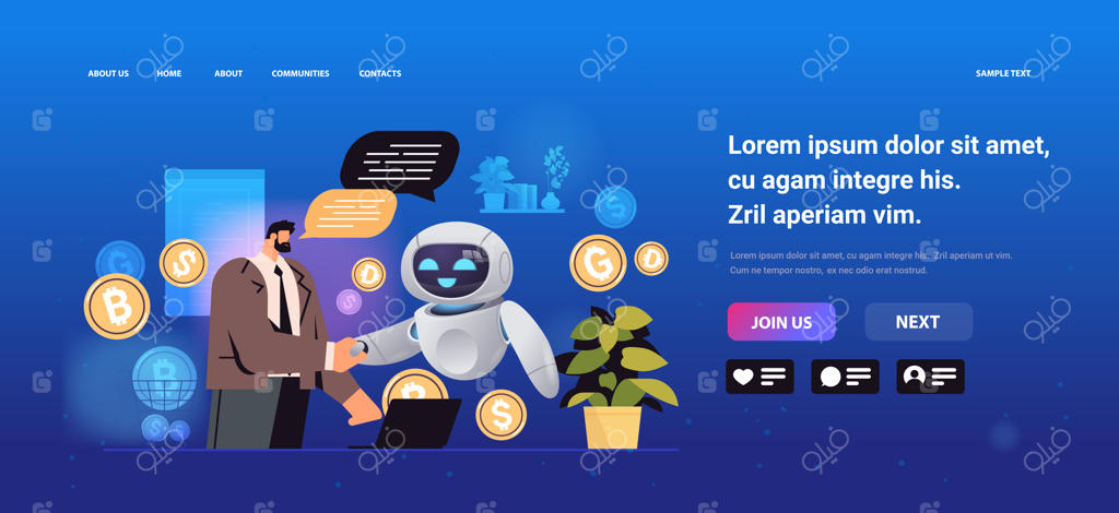 مصافحه بین بازرگان و ربات: همکاری و مشارکت با تکنولوژی هوش مصنوعی