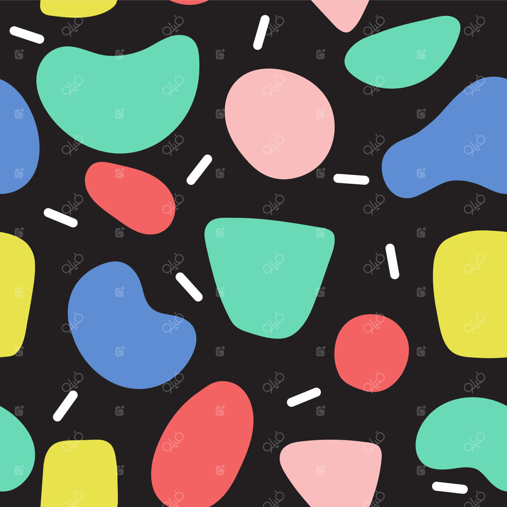 بافت پترن ارگانیک و رنگارنگ یکپارچه