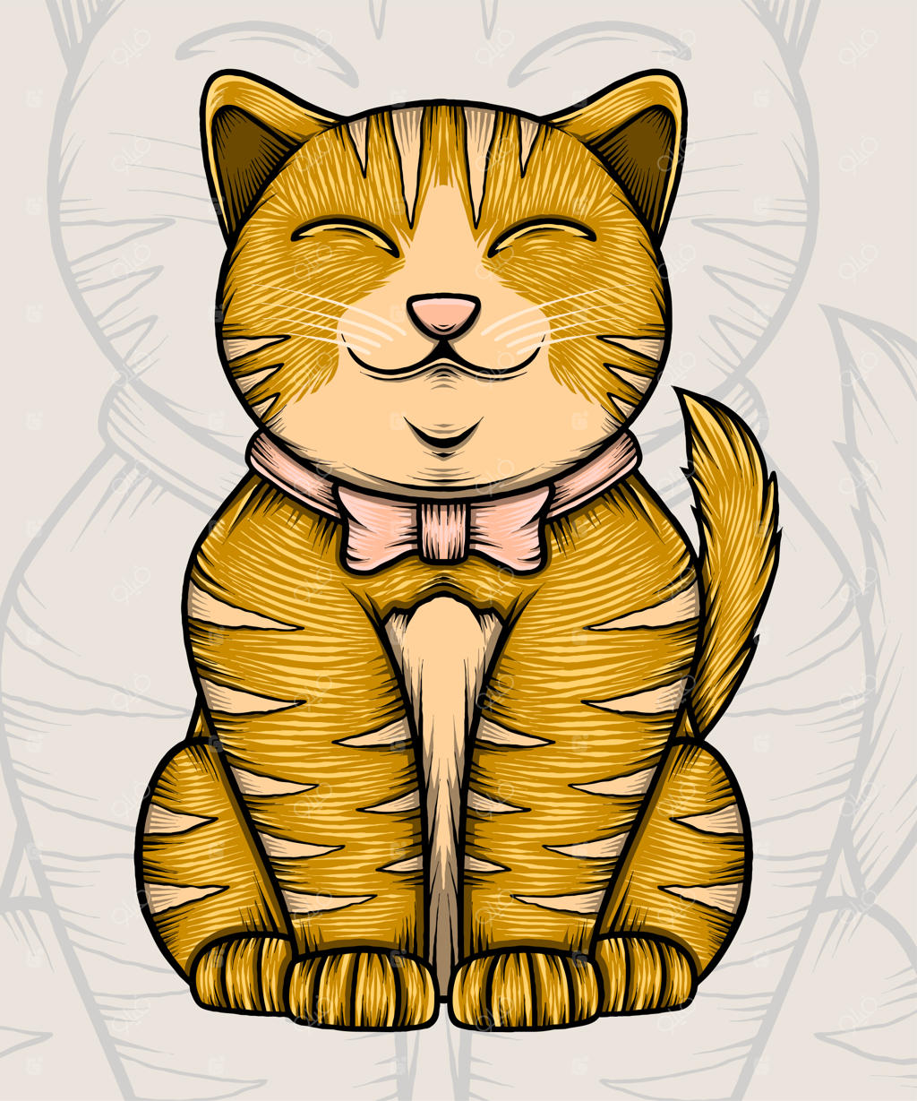 تصویر بامزه رئیس گربه‌ها