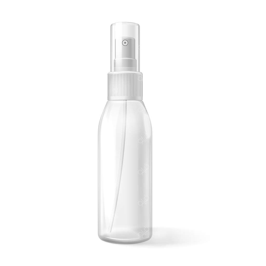 پترن تبلیغات اسپری لوازم آرایشی واقع‌گرایانه وکتوری