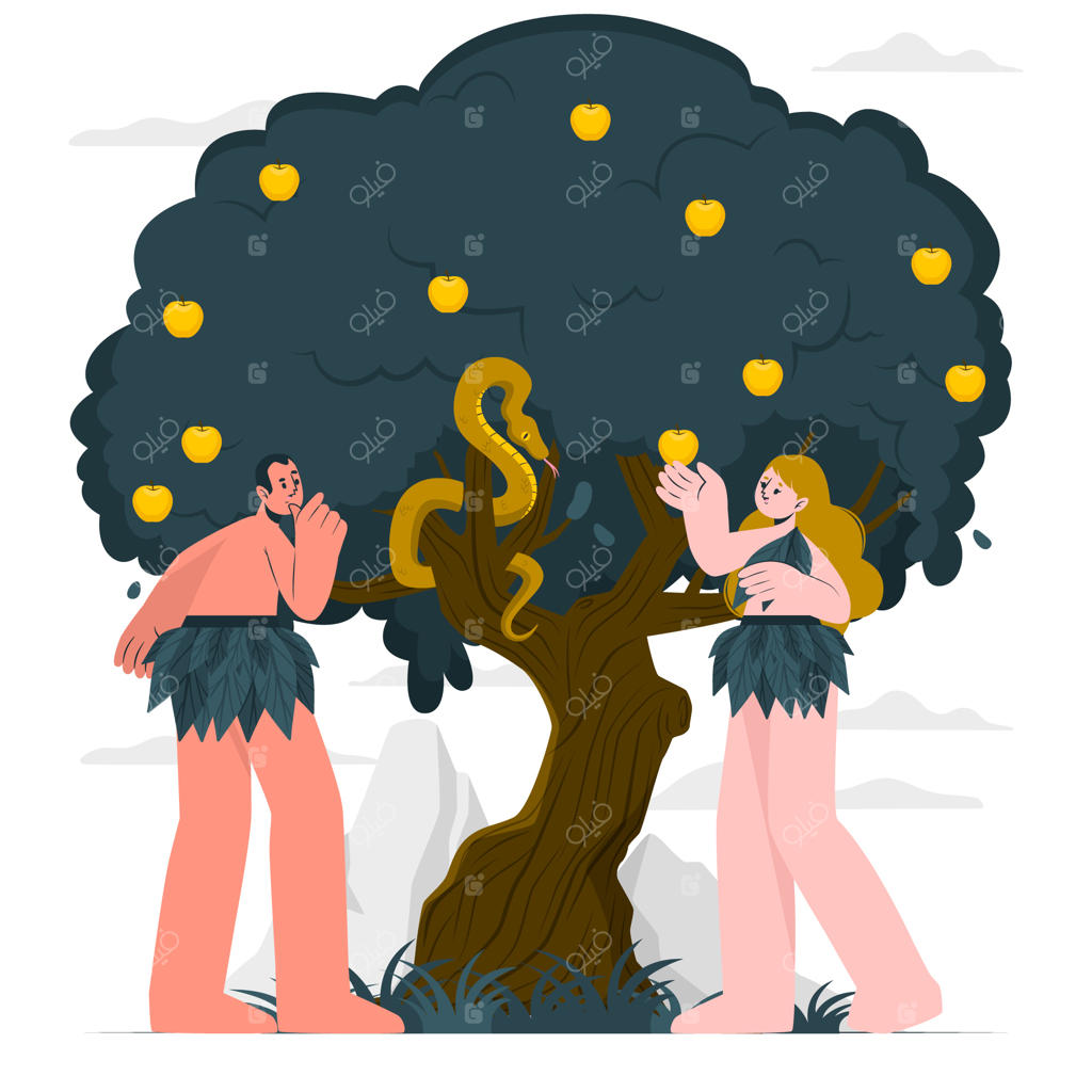 تصویرسازی مفهومی آدم و حوا