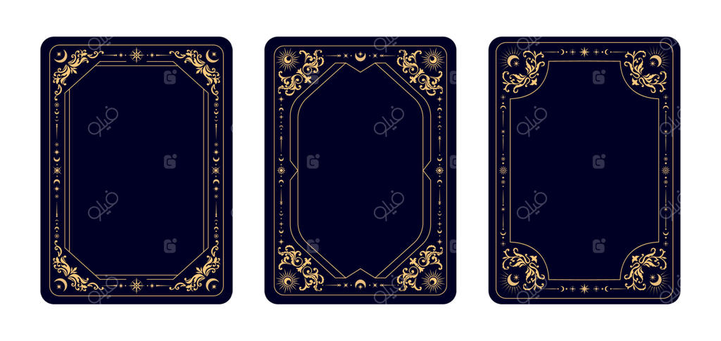 قاب‌های کارت تاروت، نمادهای باطنی و آسمانی