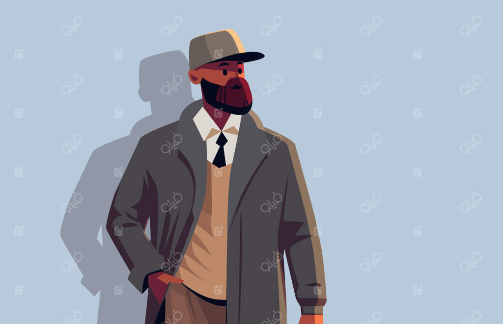 تاجر جوان آفریقایی-آمریکایی با پوشش رسمی - پرتره افقی