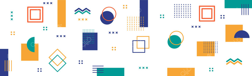 پس‌زمینه انتزاعی با اشکال هندسی مختلف - تصویرسازی