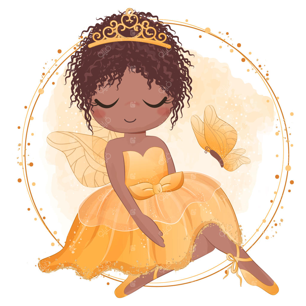 بالرین کوچولوی بامزه با لباس زرد