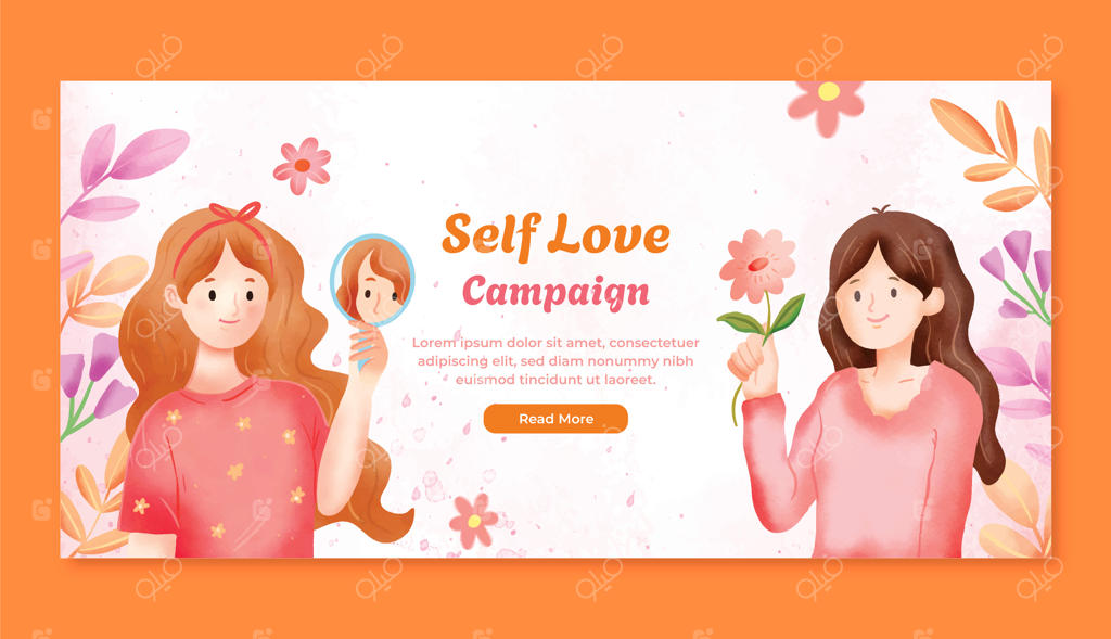 طراحی قالب با موضوع عشق به خود