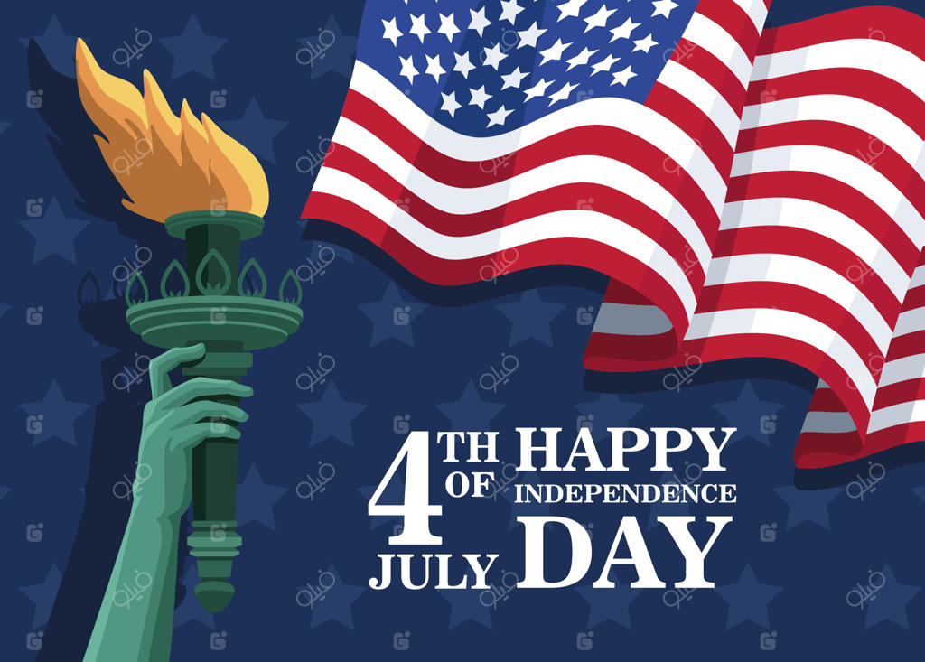 کارت تبریک روز استقلال آمریکا