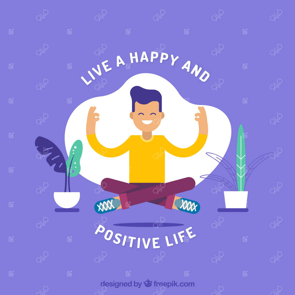 تصور مدیتیشن با طراحی مسطح