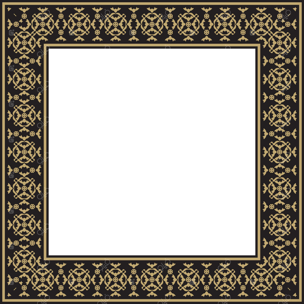 عنصر قاب و حاشیه تزئینی شیک.