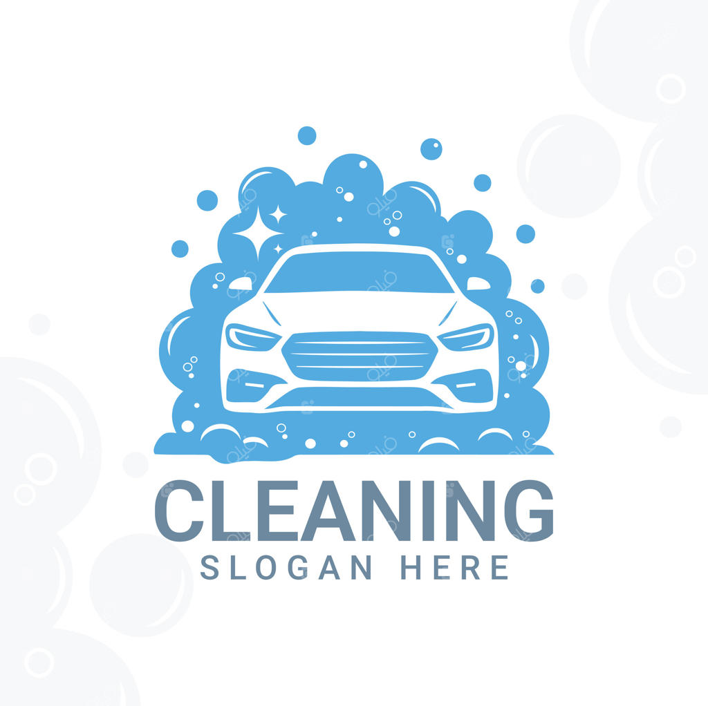 لوگوی شستشوی ماشین - حباب، کف و خدمات دیتیلینگ خودرو