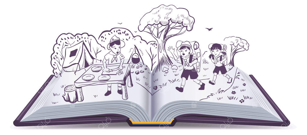 کتاب باز، استراحت تابستانی، پیش‌آهنگان در اردوگاه