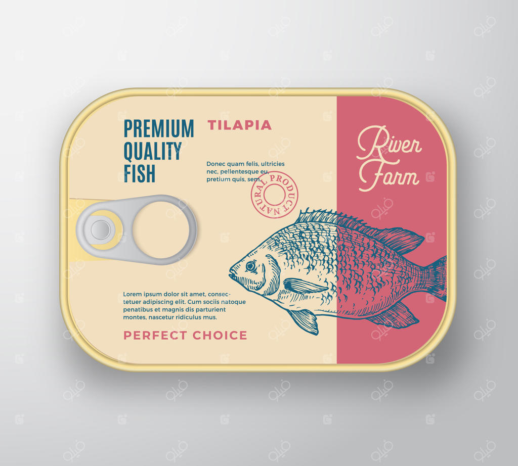 محفظه آلومینیومی ماهی: طراحی بسته‌بندی لوکس و کلاسیک کنسروها