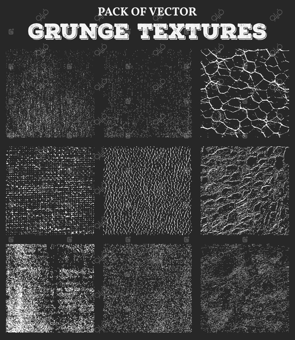 مجموعه وکتور بافت‌های گرانج و فرسوده بژ