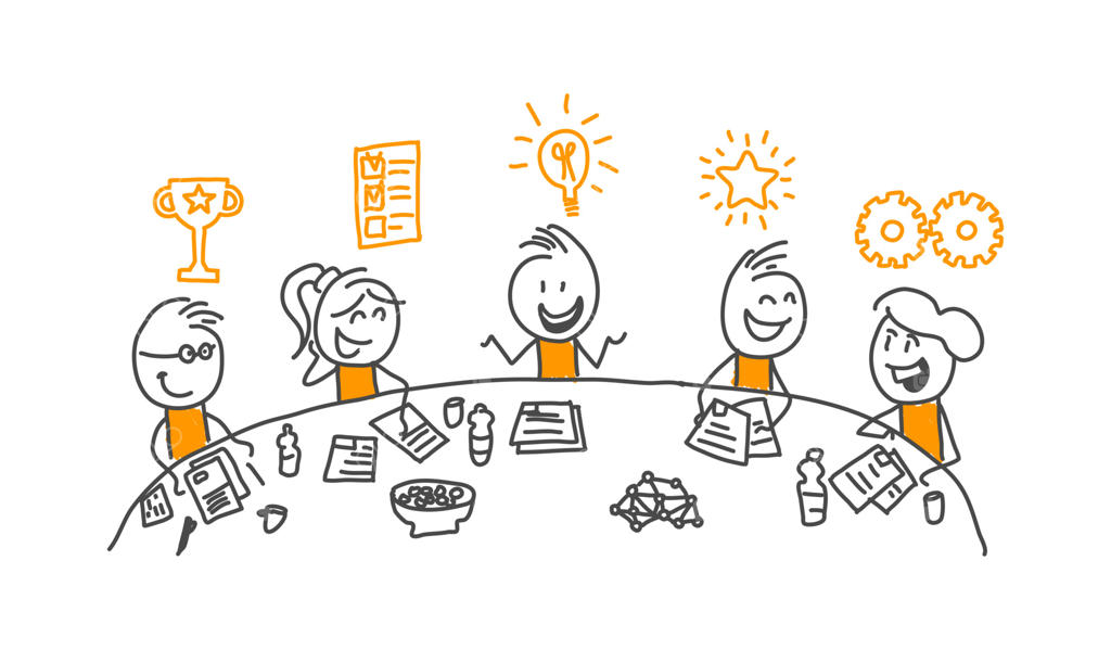 آدمک‌های خطی: کسب‌وکار و افراد، روی پس‌زمینه سفید، شماره ۱۶