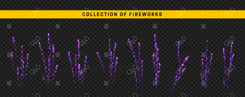 نور آتش‌بازی: انفجارها و جلوه‌های نوری واقعی - تصویرسازی وکتور