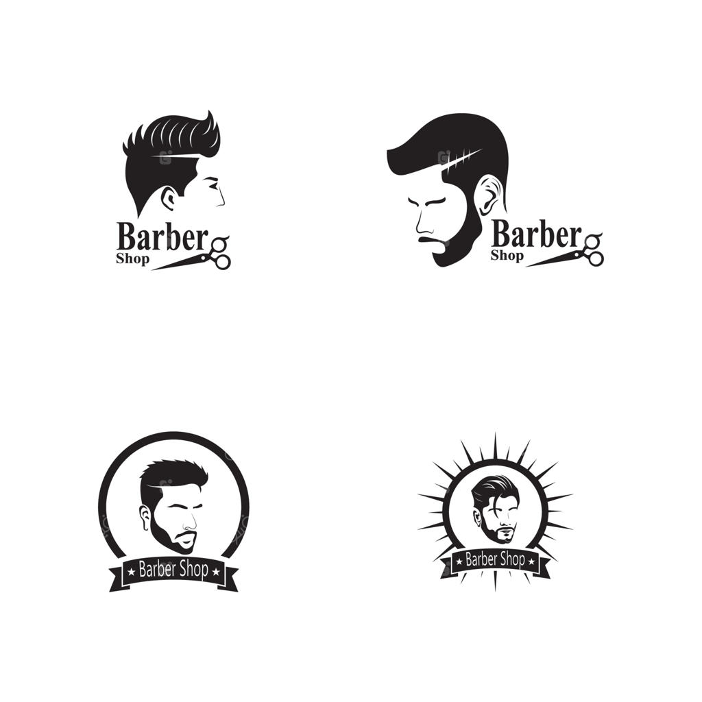 پترن وکتور سیلوئت مدل مو آرایشگاه