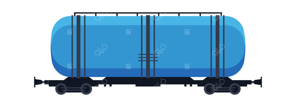 آیکون تخت واگن حمل مایعات با نردبان
