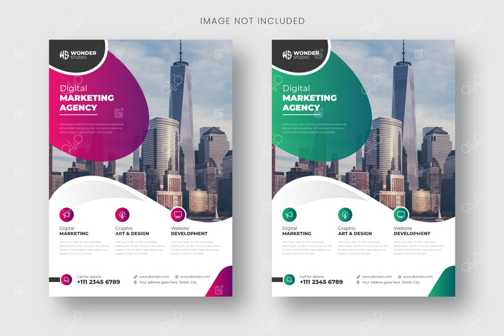 قالب طراحی تراکت شرکتی مدرن